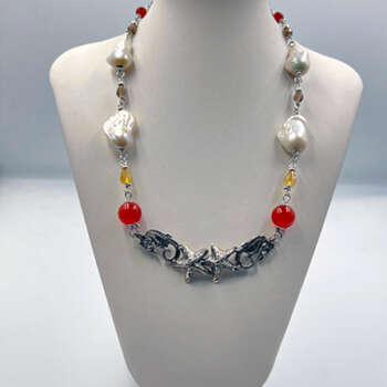 Collana Argento Cavalluccio e Stelle