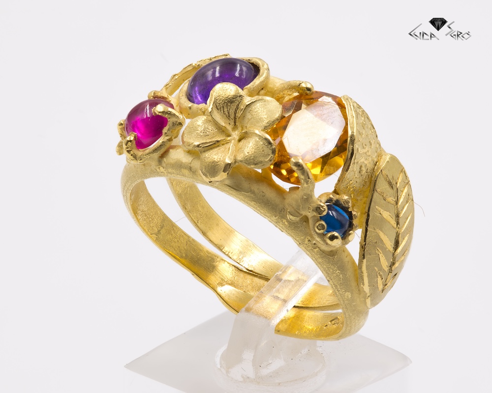 Anello Etrusco Floreale - immagine 3