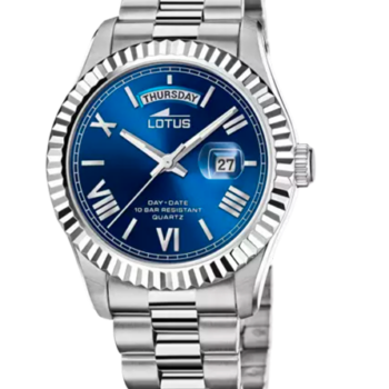 OROLOGIO LOTUS AZZURO CINGHIA ACCIAIO INOSSIDABILE 316L, UOMO