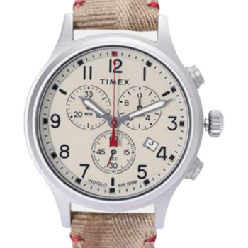 Timex Beige/Läder Ø44 mm