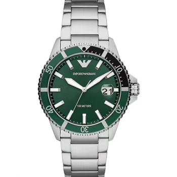 Orologio Datario Uomo Emporio Armani Quadrante Verde