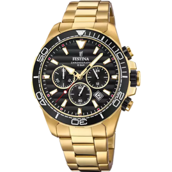 OROLOGIO FESTINA PRESTIGE NERO CINTURINO IN ACCIAIO, UOMO