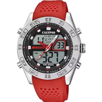 OROLOGIO CALYPSO STREET STYLE NERO CINTURINO GOMMA, UOMO