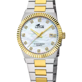 OROLOGIO LOTUS CREMA CINGHIA ACCIAIO INOSSIDABILE 316L, DONNA