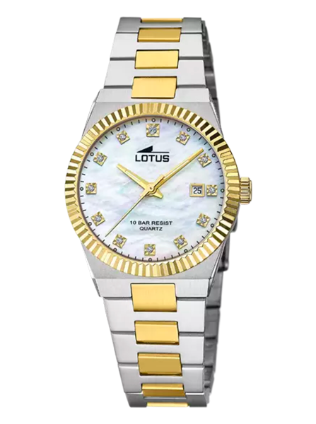 OROLOGIO LOTUS CREMA CINGHIA ACCIAIO INOSSIDABILE 316L, DONNA