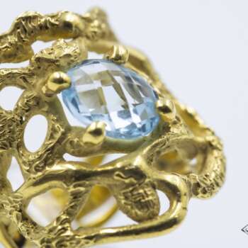 Anello Etrusco Topazio