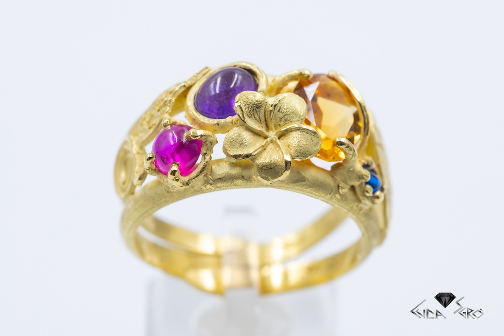 Anello Etrusco Floreale