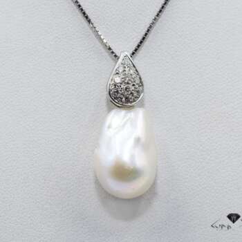 Pendente artigianale perla barocca 73108-L