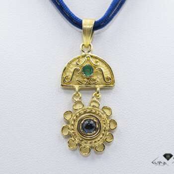 Pendente etrusco stilizzato 3388-L