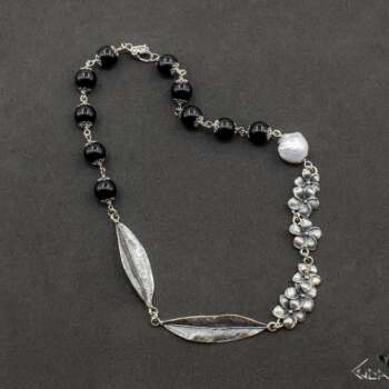 Collana In onice e argento