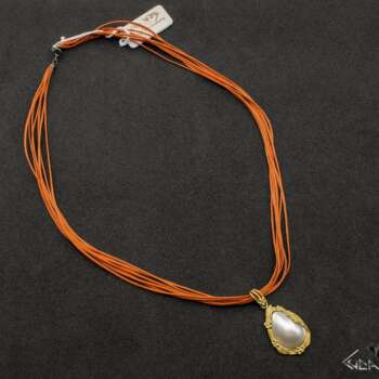 Pendente artigianale in oro etrusco 7994-L